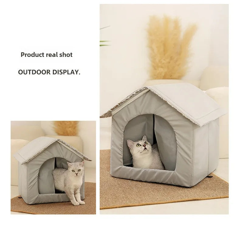 Pet Cave Sleeping Beds Home Foldable Washable for Small Dog Puppy Supplies