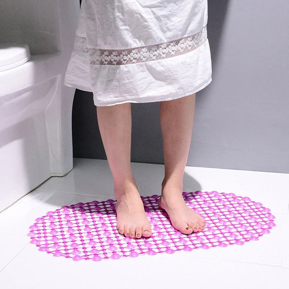 PVC Anti-Skid Bath Mat with Suction Cups