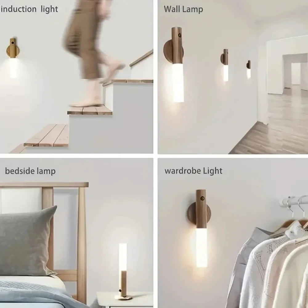 Led Light Motion Sensor Lamps Room Decor For Home Rechargeable Lamp