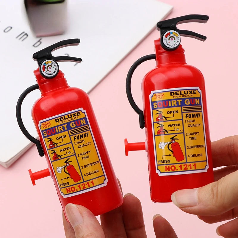 2pcs Funny Mini Fire Extinguisher Toy Water Guns Spray For Outdoor