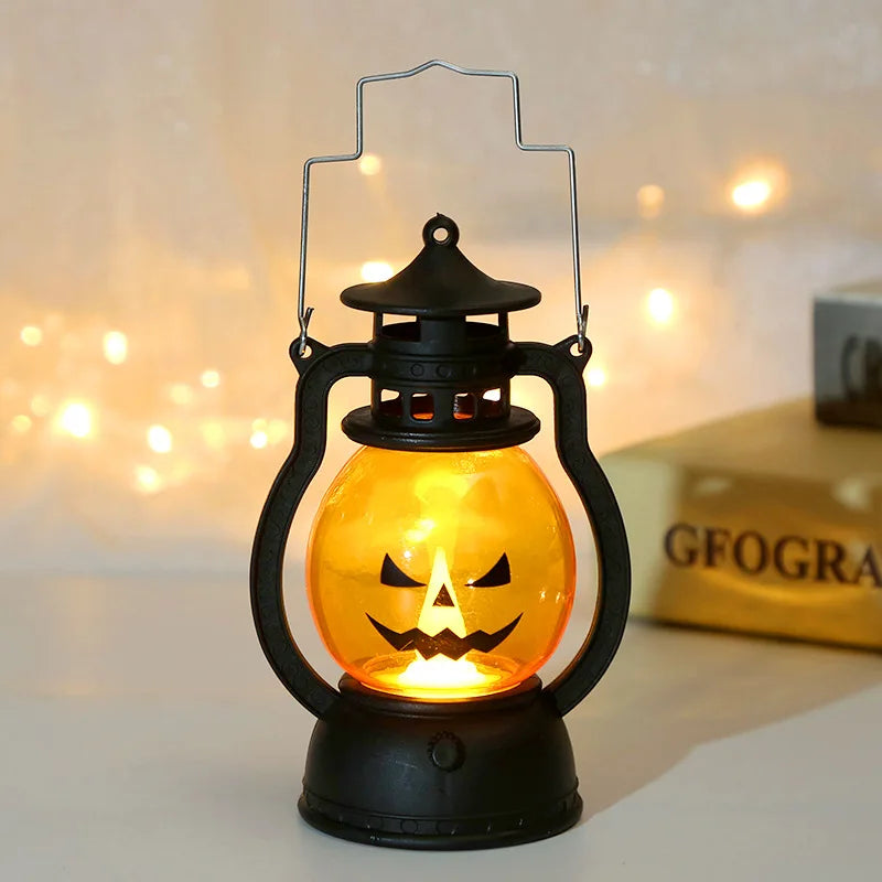 Halloween Small Oil Lamp Toy with Various Expressions LED Electronic Lamp