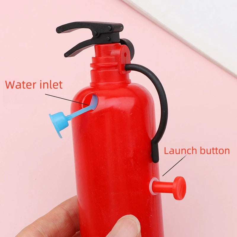 2pcs Funny Mini Fire Extinguisher Toy Water Guns Spray For Outdoor