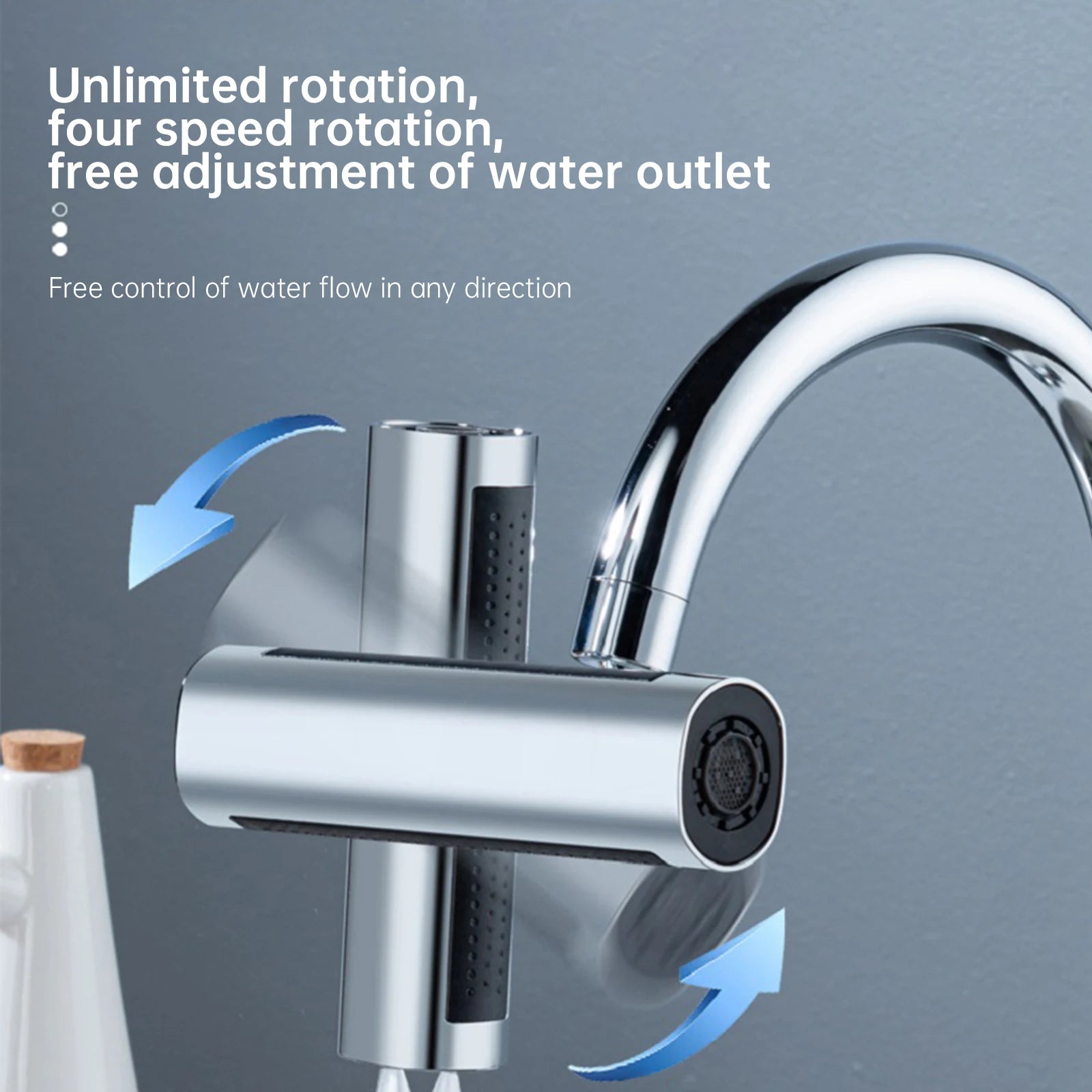 Waterfall Faucet Head Kitchen Bathroom Multifunctional Nozzle Anti Splashing Tap