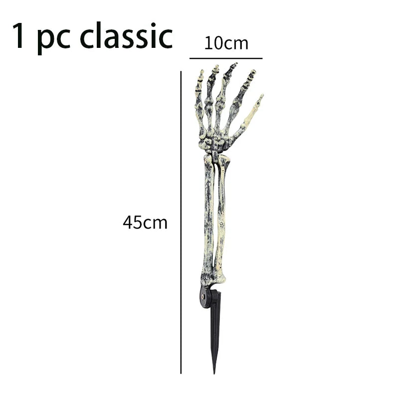 Halloween Home Decor Skeleton Head Outdoor Scary Props Realistic Skull Prank