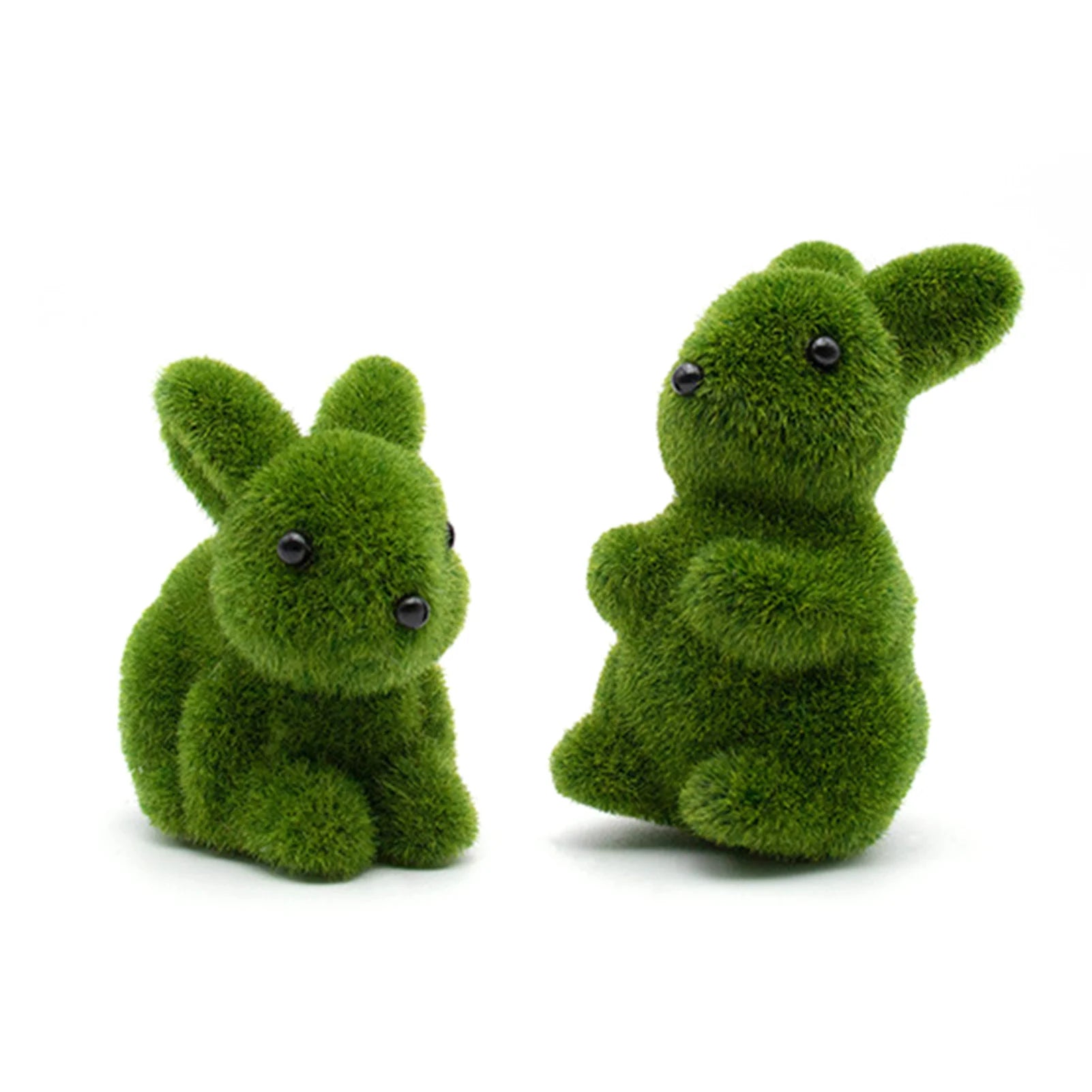 1 Set Simulation Flocking Rabbit Ornament Garden Courtyard Decoration