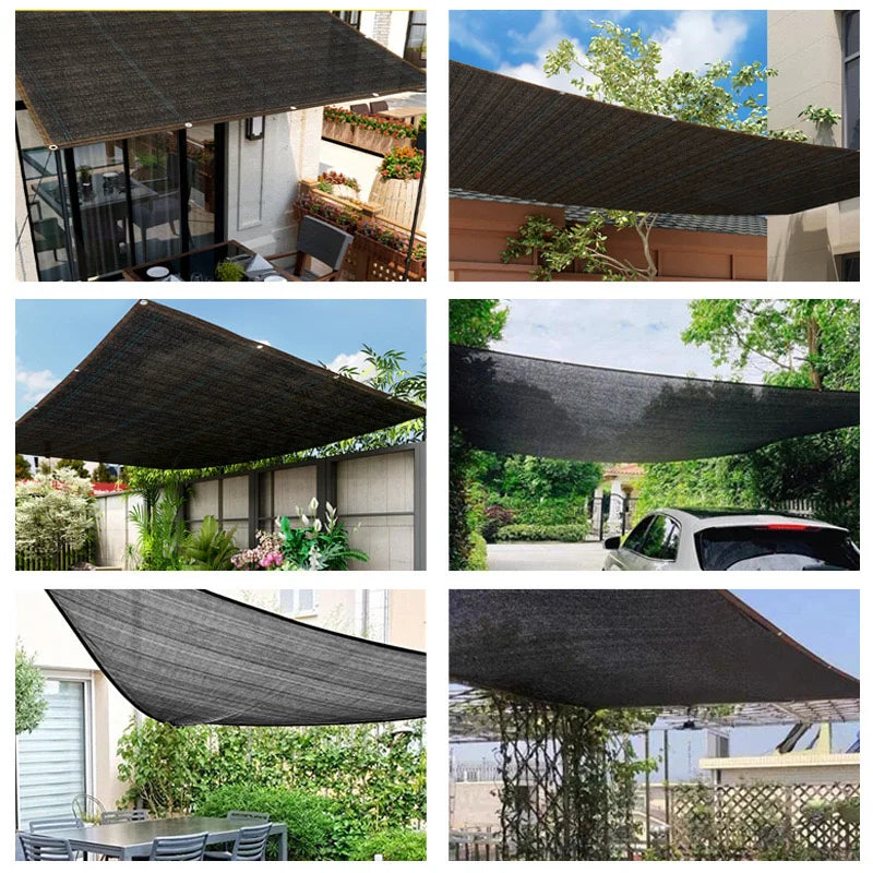 12PIN Sunshade Net Shading 70~80% Greenhouse Cover Mesh Fence Screen