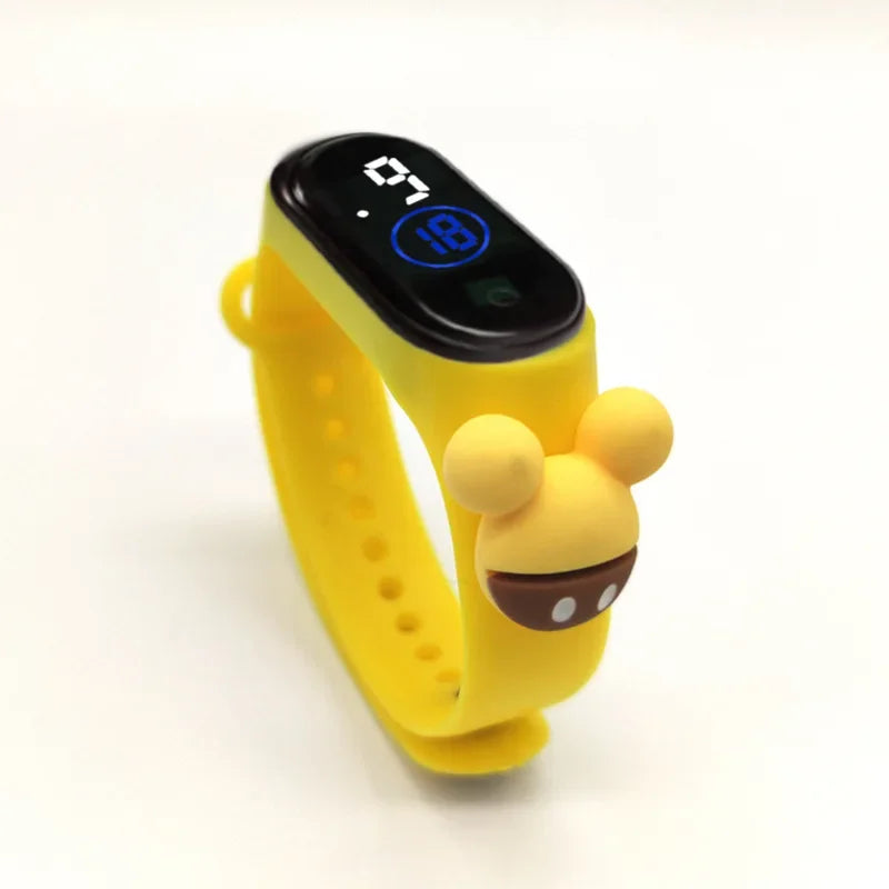 Disney Stitch Spider Man Cartoon Waterproof Watches For Kids LED Electronic Sport Watch