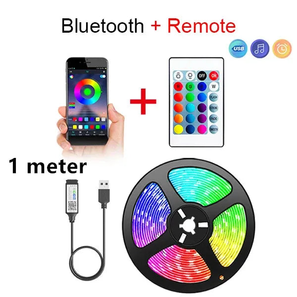 Bluetooth LED Strip Lights Smart SMD 5050 APP