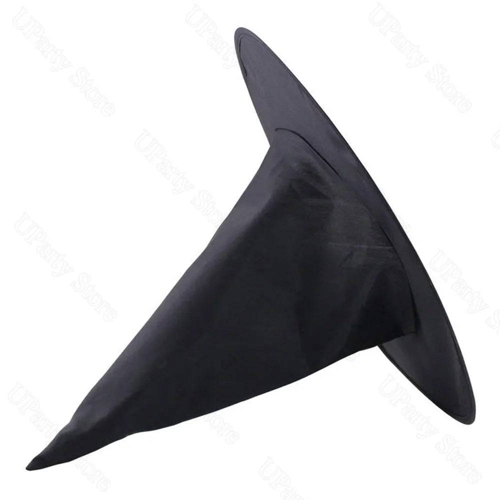 6/12Pcs Halloween Black Witches Hats with Rope Hanging Wizard Hats for Party Favor