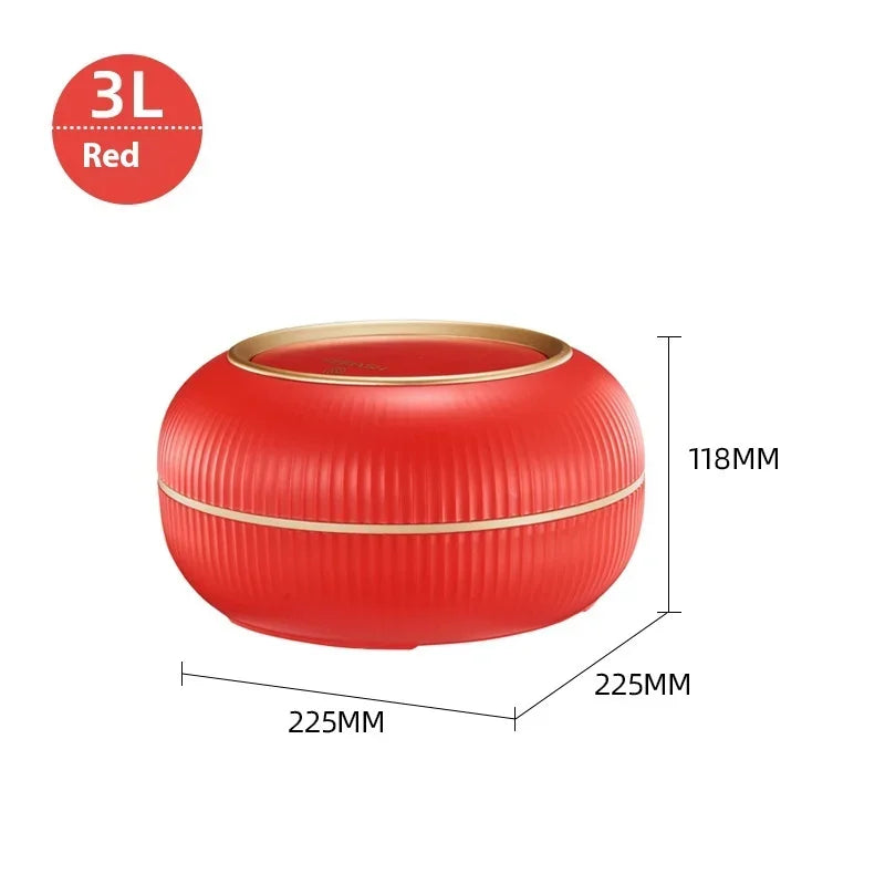 Desktop Trash Can Push-open Lid Paper Basket Box Mini Home Necessities