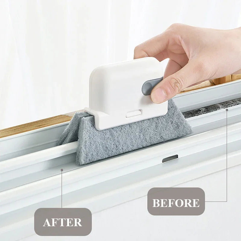 Household cleaning tool for window track, scouring Door track pad gap cleaner
