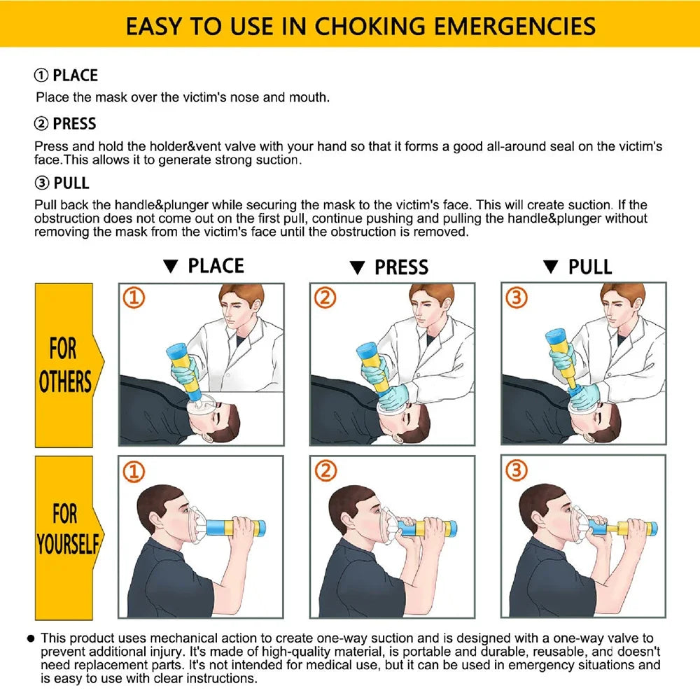 4PCS/Set First Aid Kit Choking Respiratory
