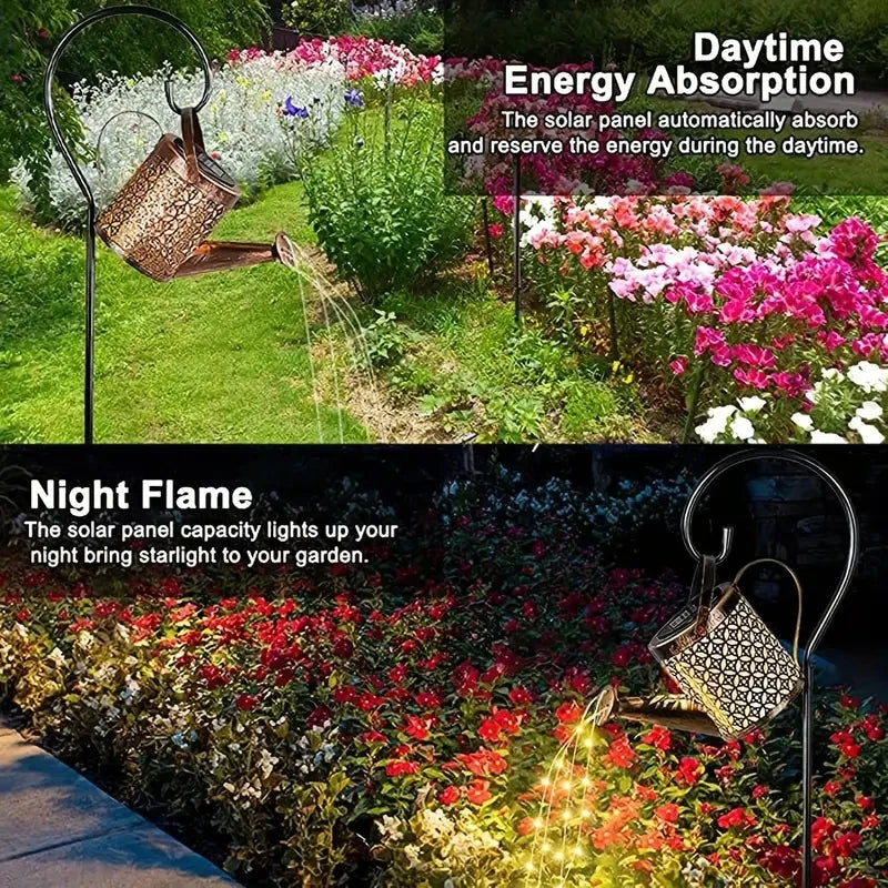 Waterproof Solar Watering Can With Lights