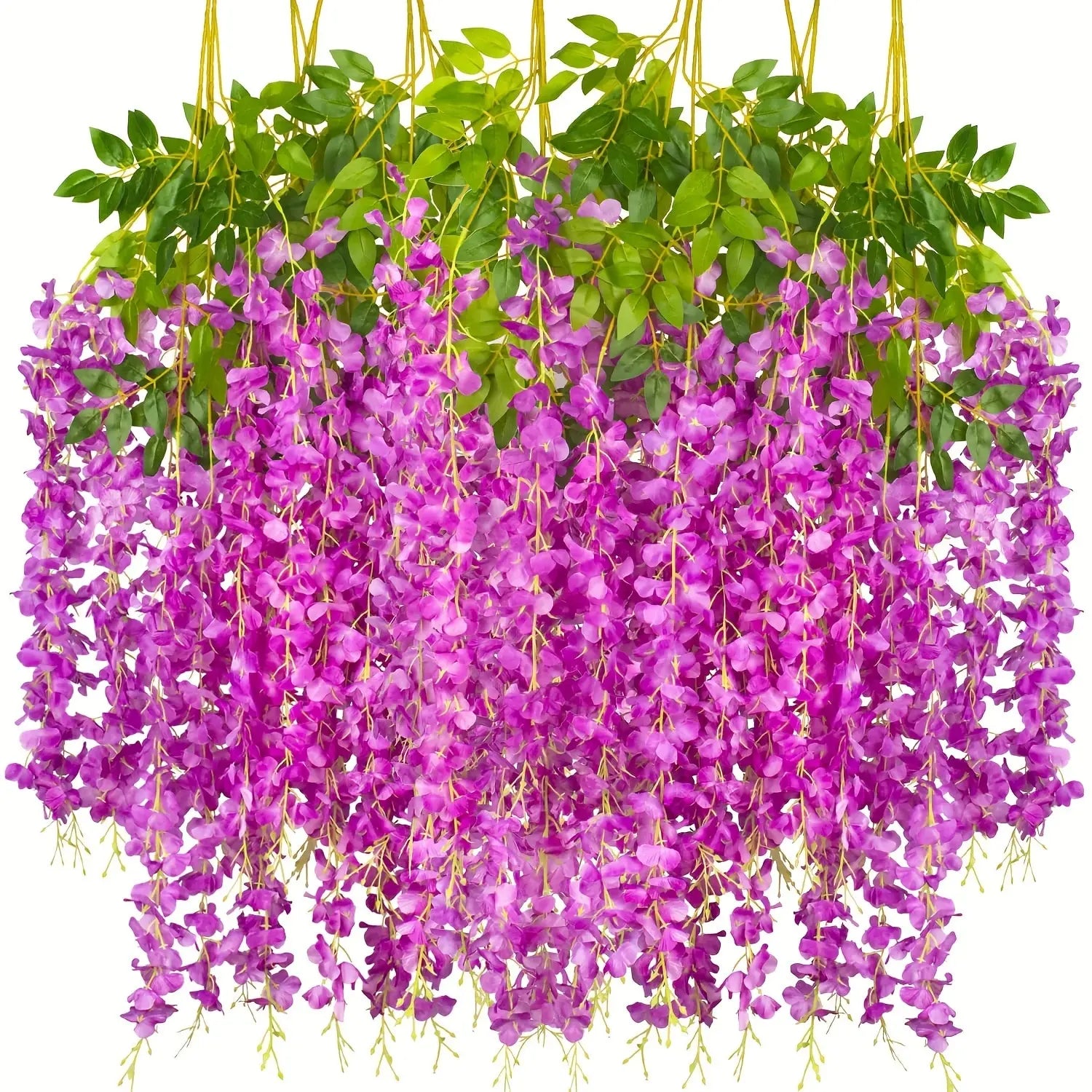 1 pc Artificial Flowers Rattan Home Wedding Celebration Festival Outdoor Garden Wall Yard