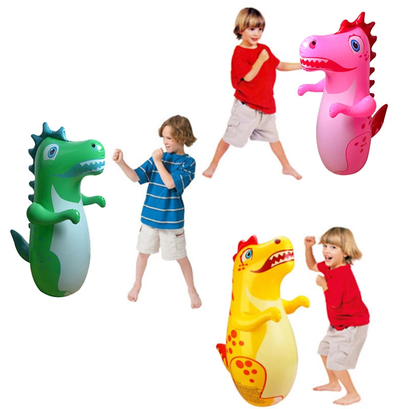 Boxing Training Tumbler Bags Kid Inflatable Standing Punching Boxing Bag