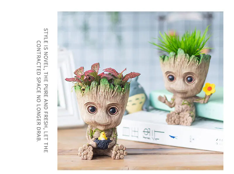 Office Desktop Display Cartoon Groot Figurines Handicrafts Decor