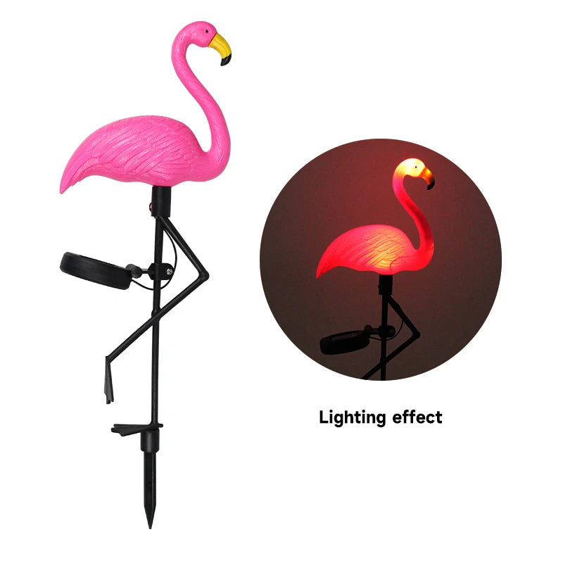Solar Flamingo LED Outdoor Garden Light Waterproof Courtyard Lamp