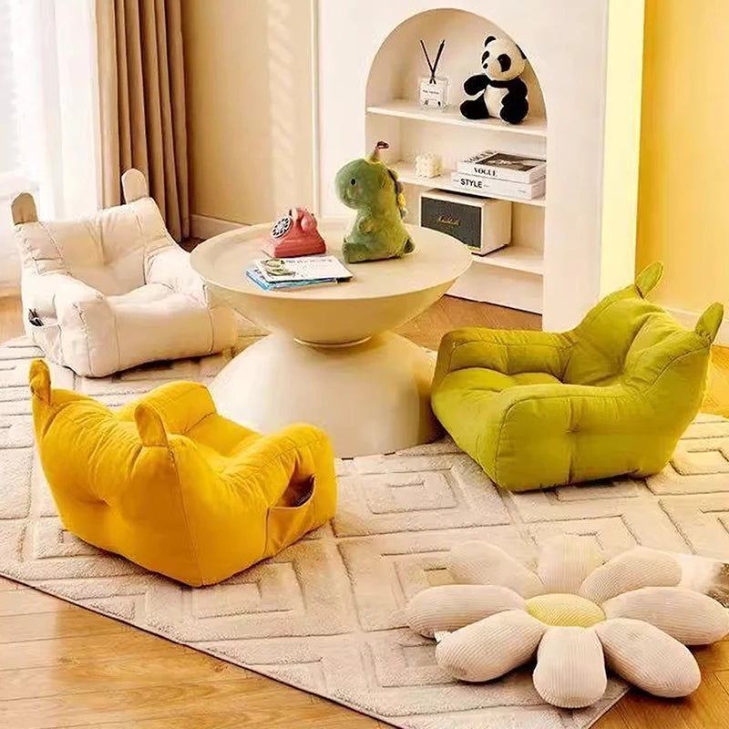 Soft Small Sofa Chair Comfortable Ergonomic Living Room With Storage Bag