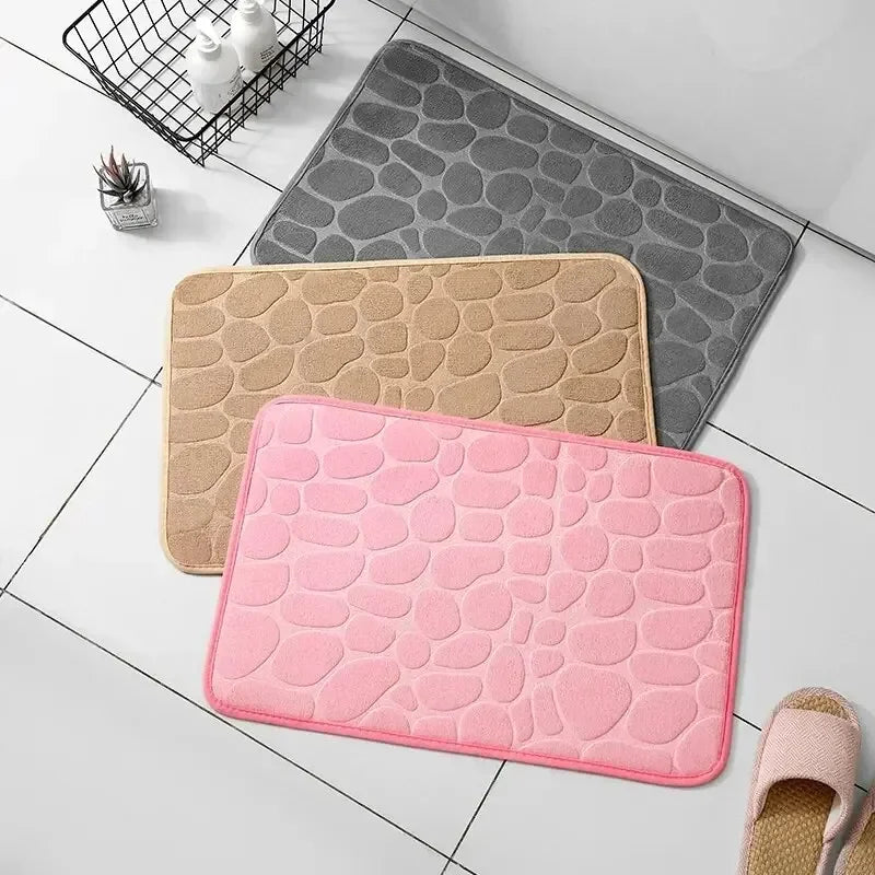 Memory Foam Embossed Velvet Carpet Mat