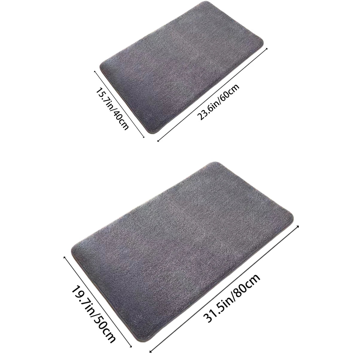 Super absorbent floor mat, bath mat, door mat anti slip coral velvet