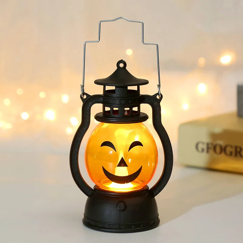 Halloween Small Oil Lamp Toy with Various Expressions LED Electronic Lamp