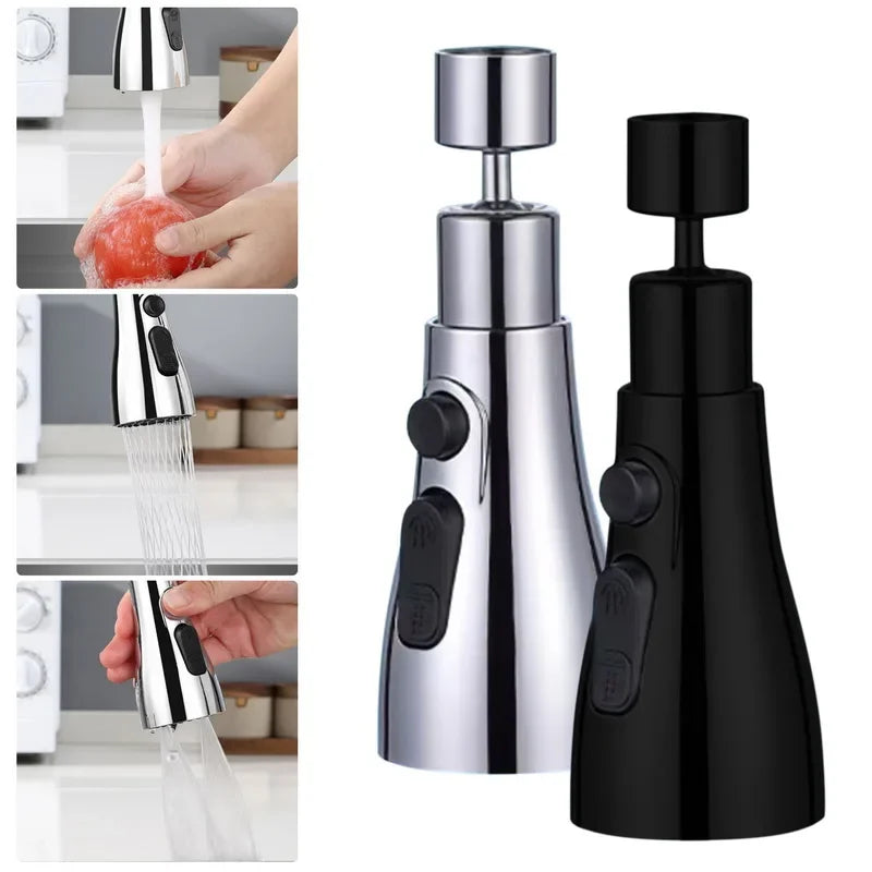 Universal 360° Rotate 3 In 1 Kitchen Faucet Sink Mixer Tap