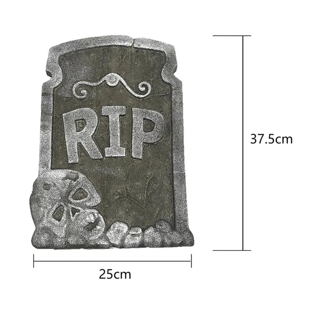 1 pcs Halloween Foam Tombstones Outdoor Home Decoration Bats Skeleton Gravestone