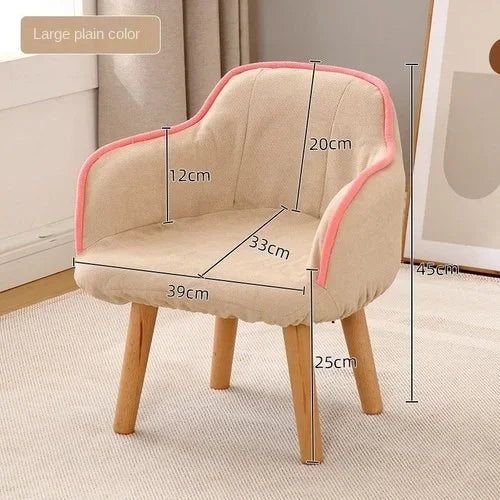 Children's small sofa chair, single person reading corner, reading lazy room backrest seat