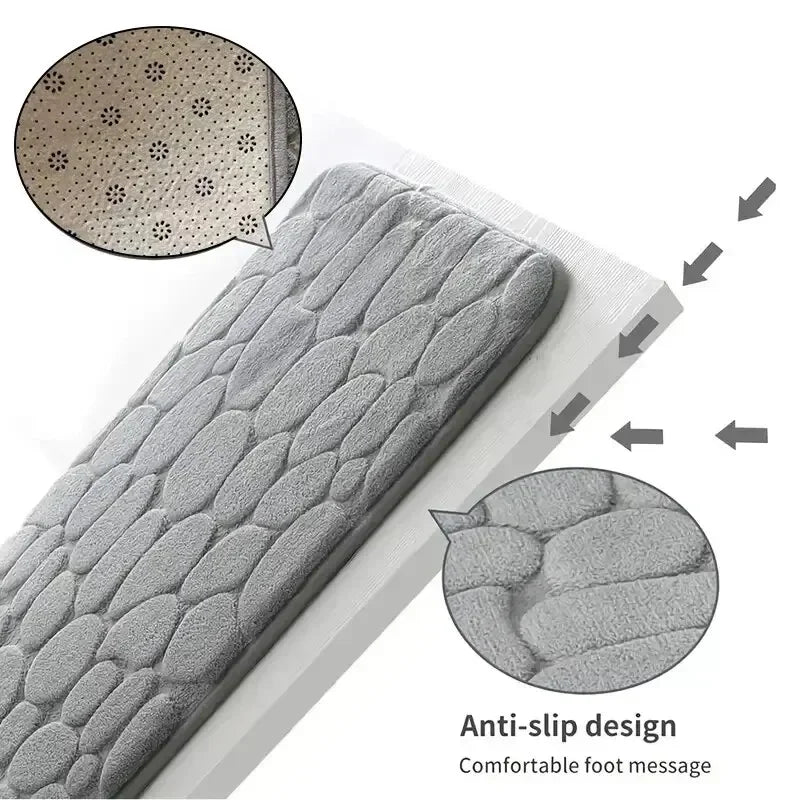 Memory Foam Embossed Velvet Carpet Mat