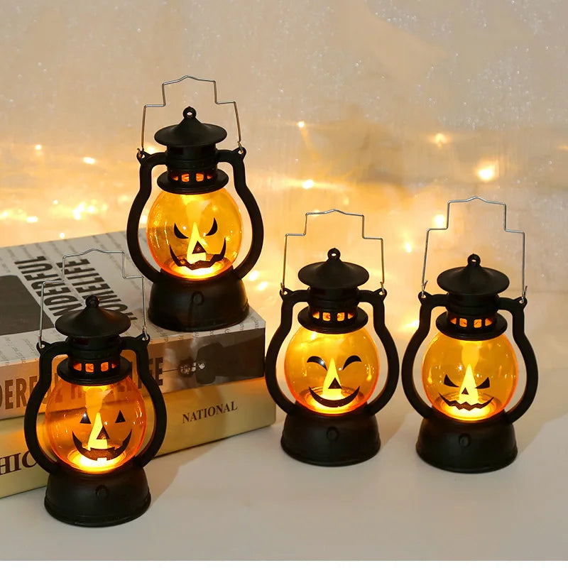 Halloween Small Oil Lamp Toy with Various Expressions LED Electronic Lamp