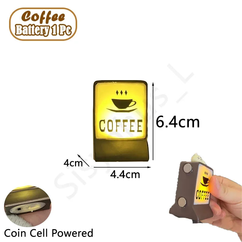 6 Styles 711 Store Light Sign Coffee Shop Magnetic Refrigerator Stickers