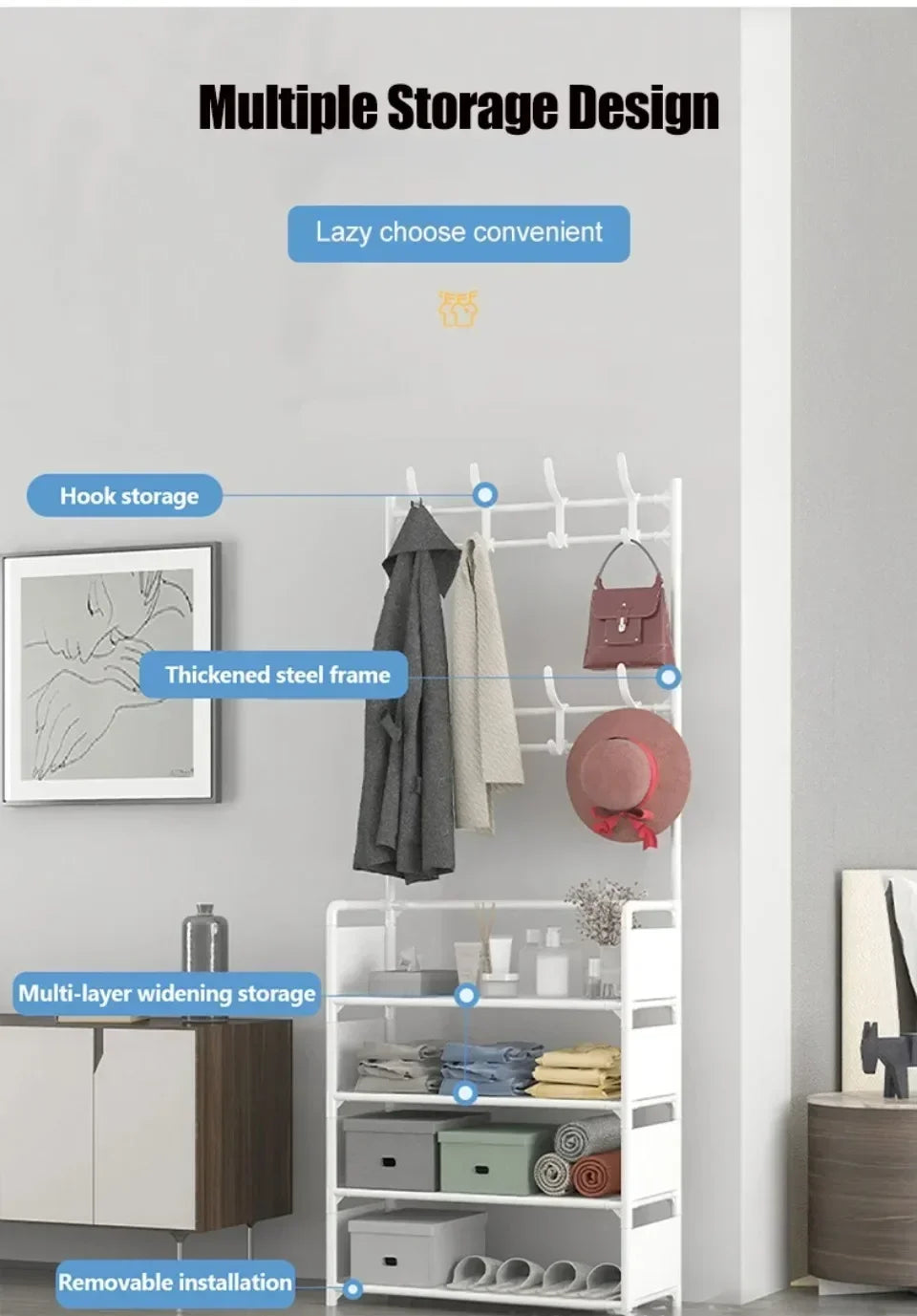 Multi-Layer Shoe Rack and Organizer