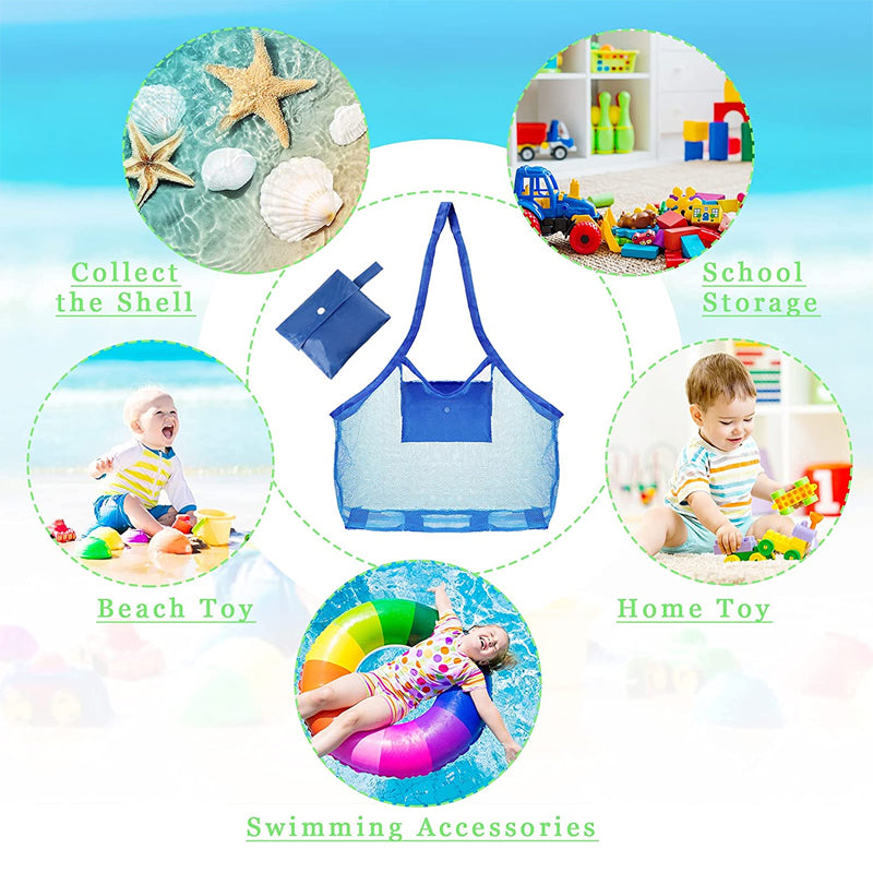 Children Sand Away portable Mesh Bag for Toys & Cosmetic