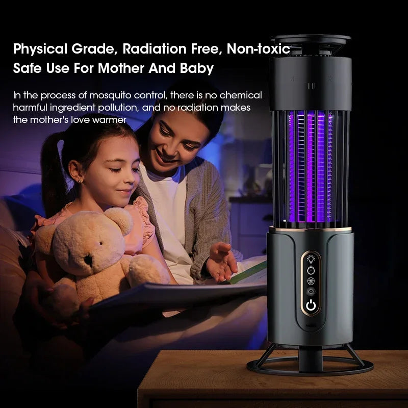 Mosquito Killer Lamp Insect Fly Trap Camping Lantern Usb Timing Electric Mosquito Swatter
