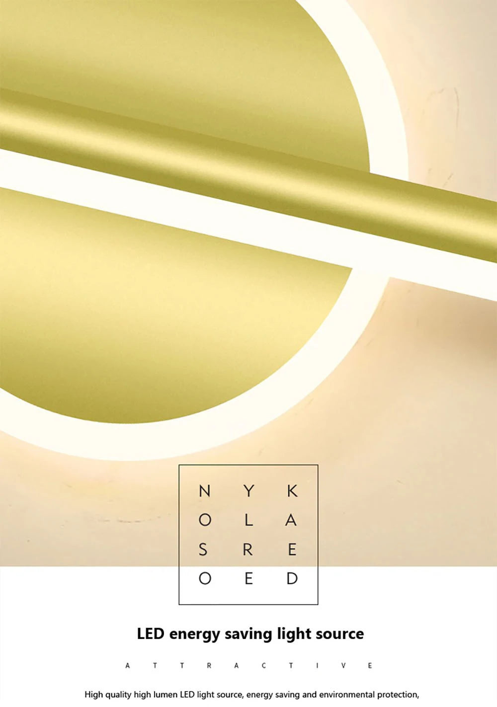 Modern LED Wall Lamp 40/60cm Mirror Black Gold Long Strip Fixture Led Lighting Lamps