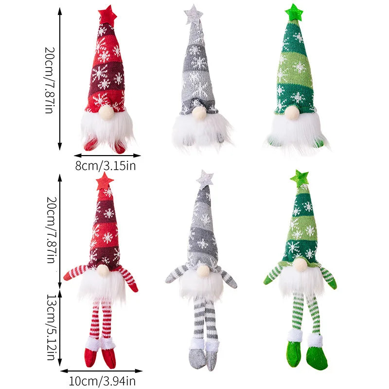 20/30cm LED Faceless Doll Elf Gnome with Lights Festive Decoration Home Navidad Gift