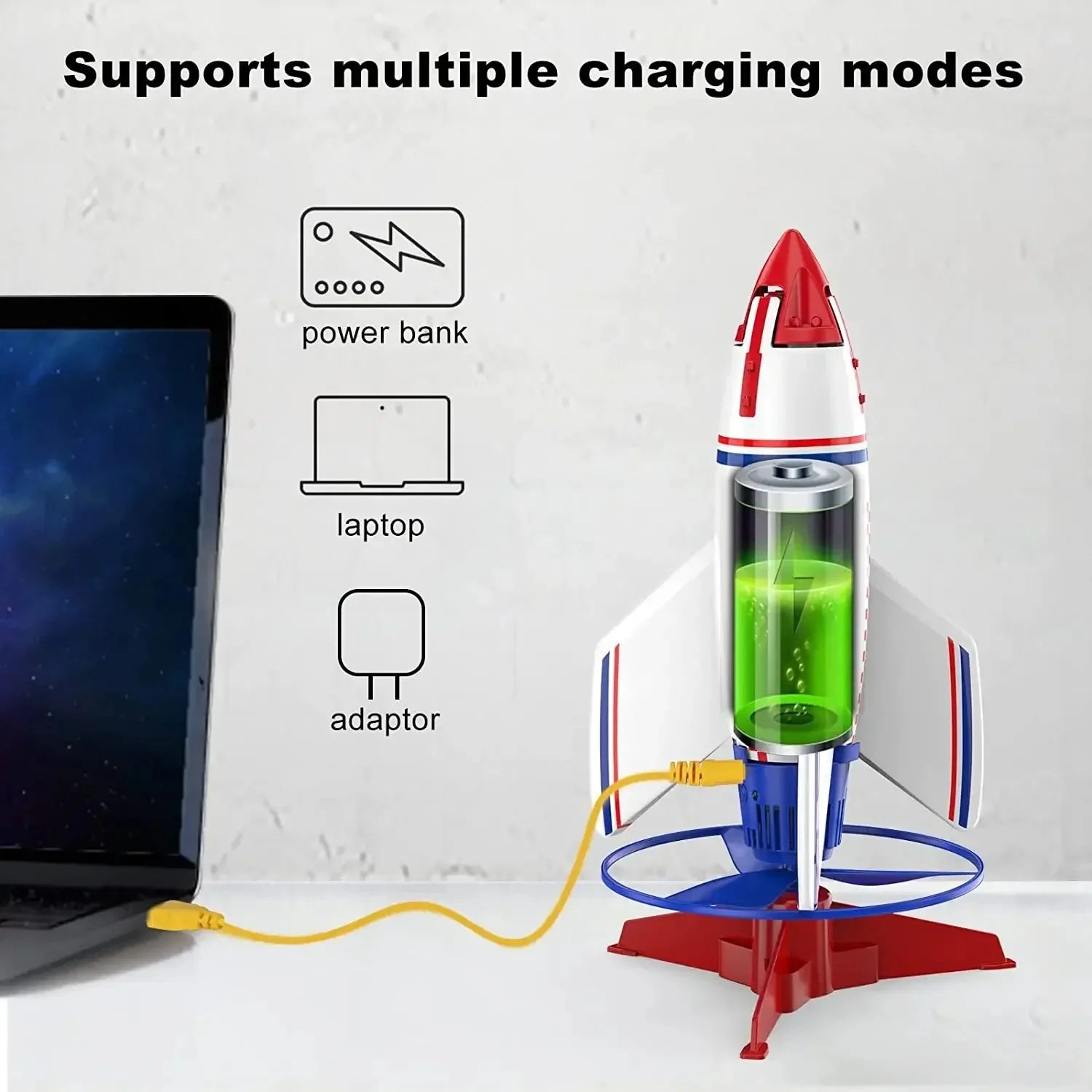 Electric Rocket Launcher New Space Exploration With Parachute Kid Outdoor Toys