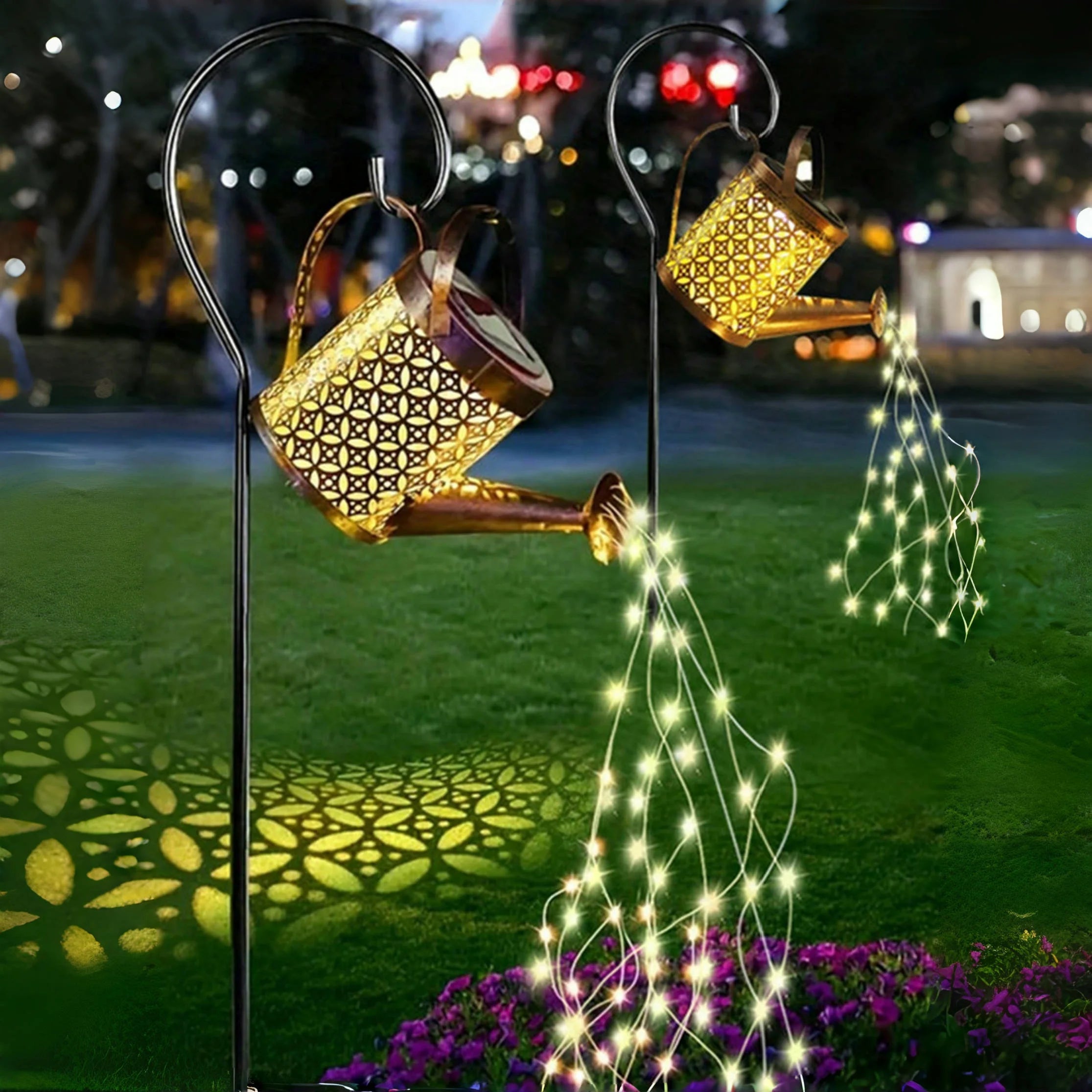 Waterproof Solar Watering Can With Lights