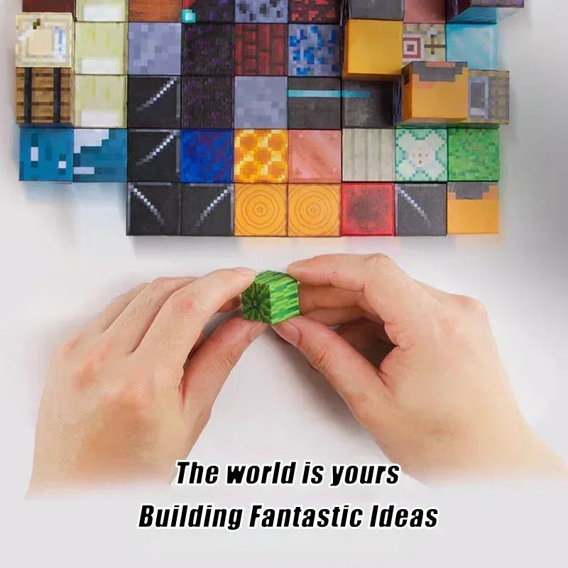 Magnetic Building Blocks World Magnet Cube for Stacking Construction Set