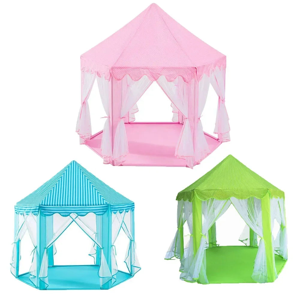 Baby Tent Portable Folding Prince Princess Tent Children Castle Play House