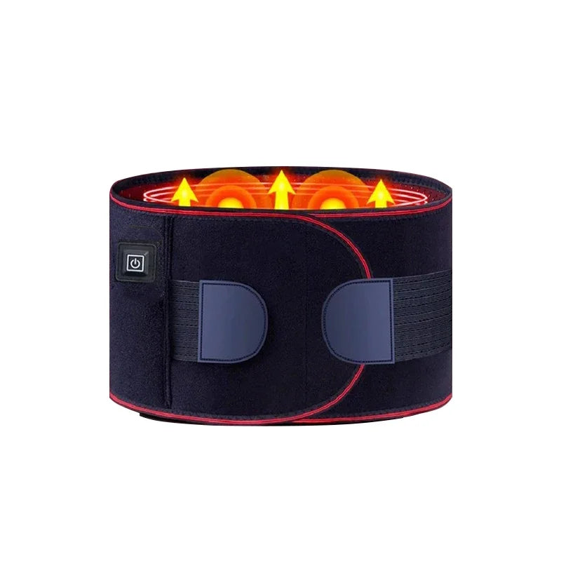 Adjustable Electric Heating Belt with Vibration Massage for Waist and Back Support