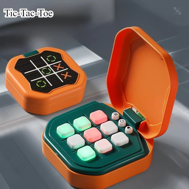 Tic-Tac-Toe Board Multifunctional Electronic Games Montessori Puzzle Table Game