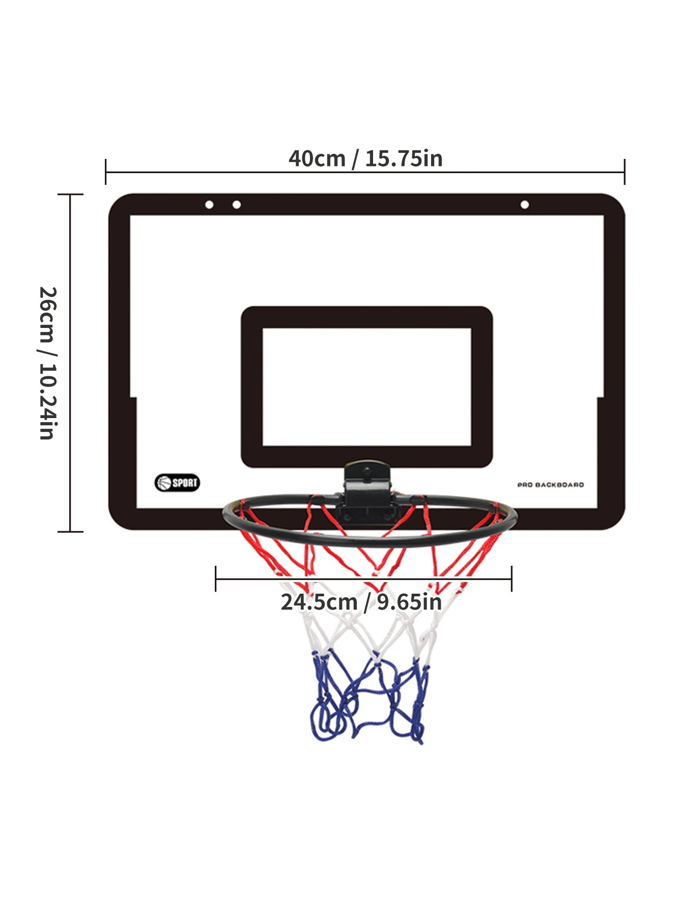 Children's wall mounted silent non porous foldable basketball stand