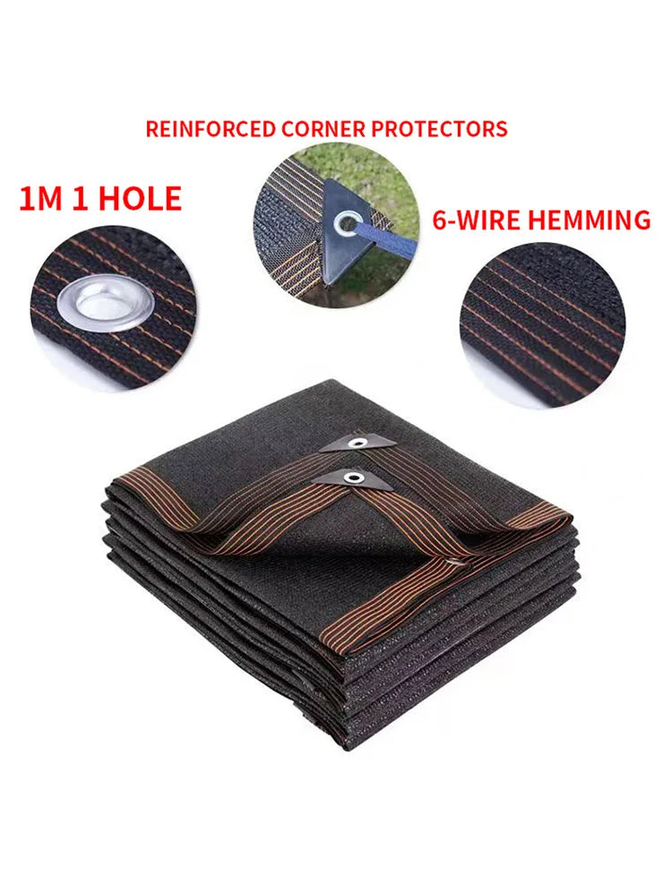 12PIN Sunshade Net Shading 70~80% Greenhouse Cover Mesh Fence Screen