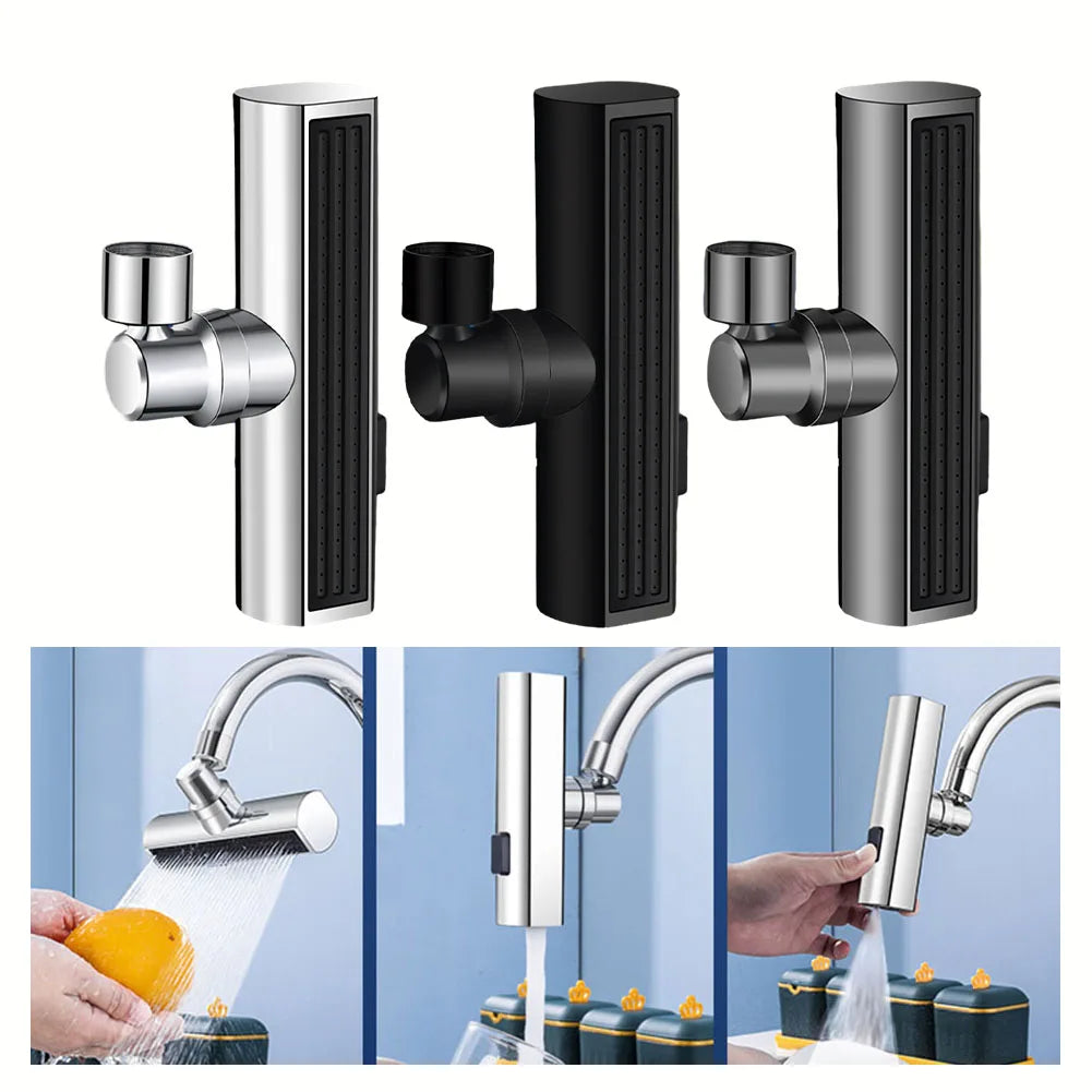 Waterfall Faucet Head Kitchen Bathroom Multifunctional Nozzle Anti Splashing Tap