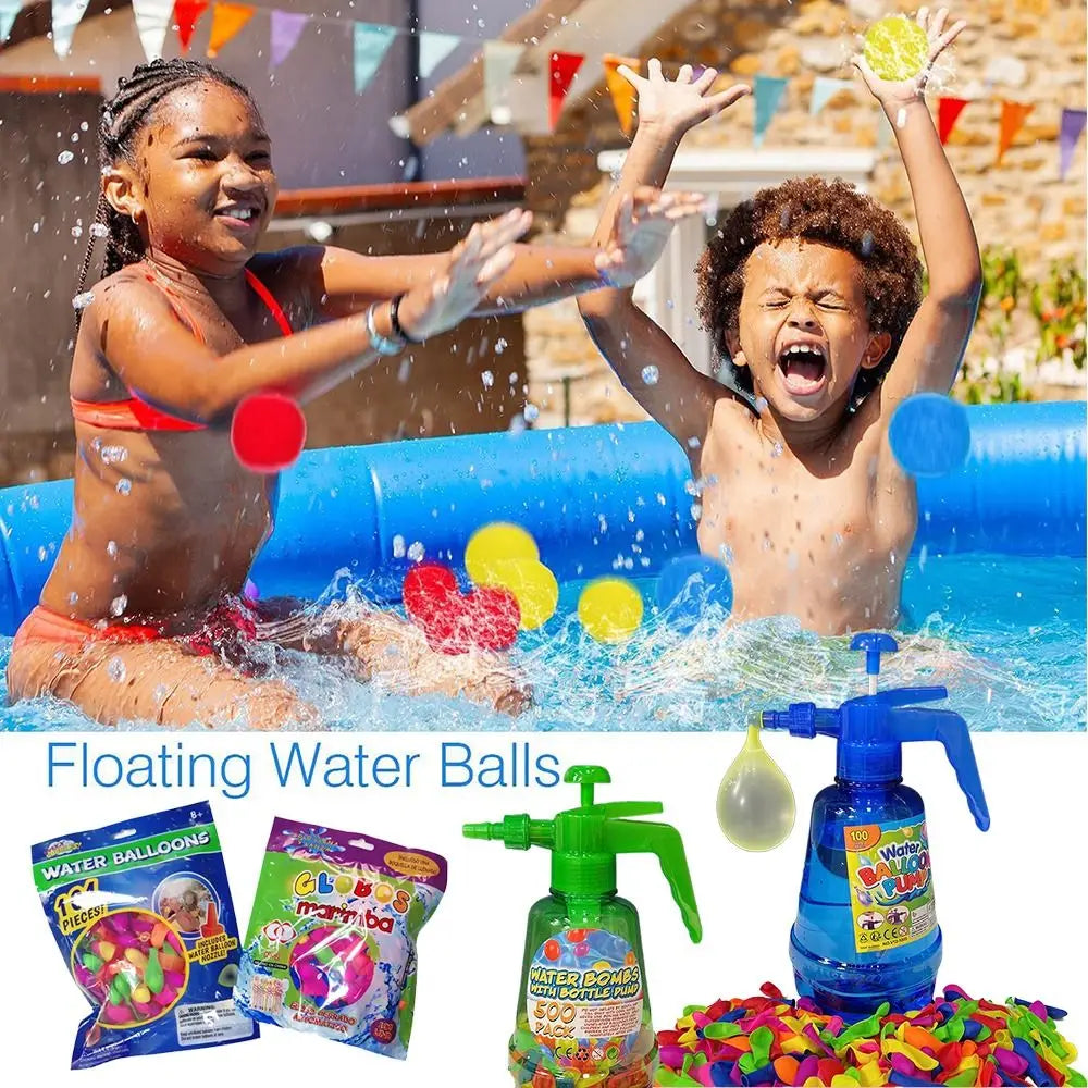Outdoor Activities Air Water Bomb Balloon Pump Automatic Sealing Water Toy
