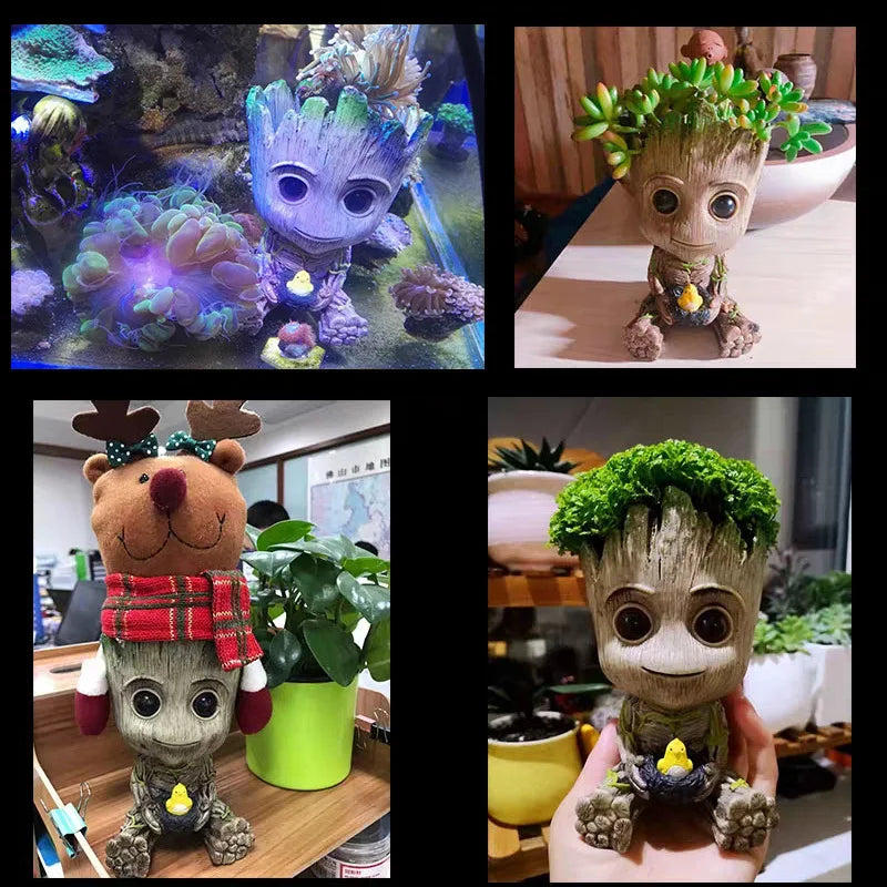 Office Desktop Display Cartoon Groot Figurines Handicrafts Decor