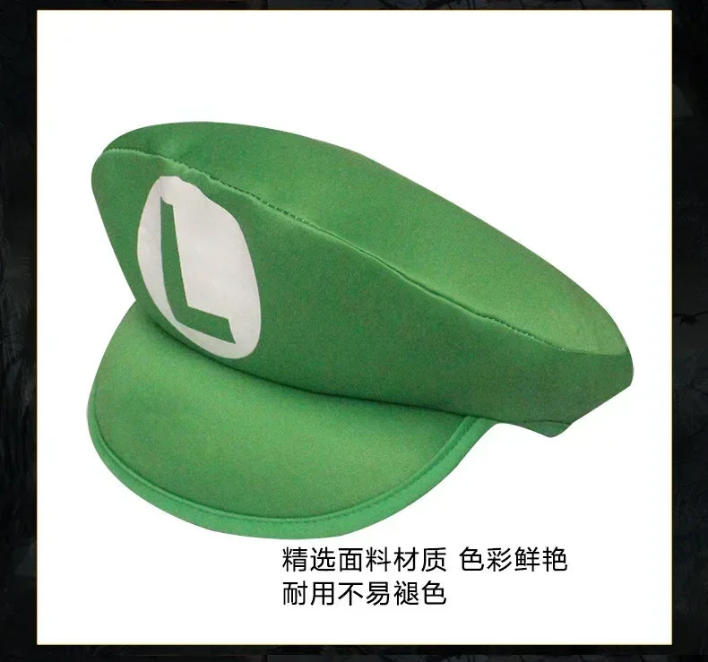 Super Marios Bros Cartoon Hat Adult Kids Game Children Cosplay Gifts