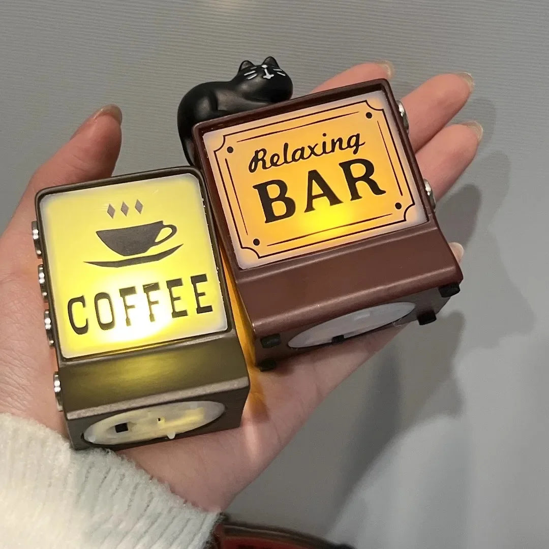 6 Styles 711 Store Light Sign Coffee Shop Magnetic Refrigerator Stickers