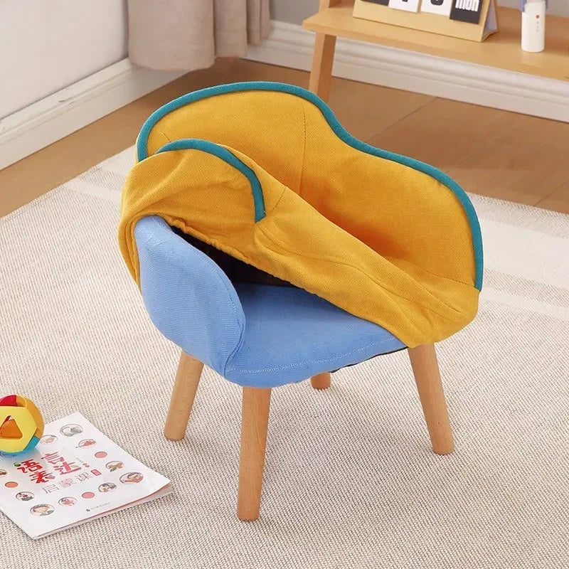 Children's small sofa chair, single person reading corner, reading lazy room backrest seat